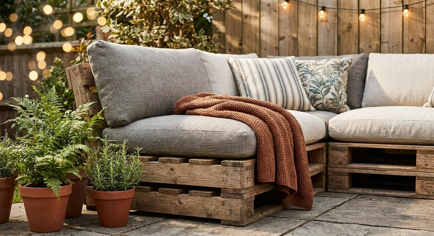 Coin détente jardin en palettes : comment l'aménager
